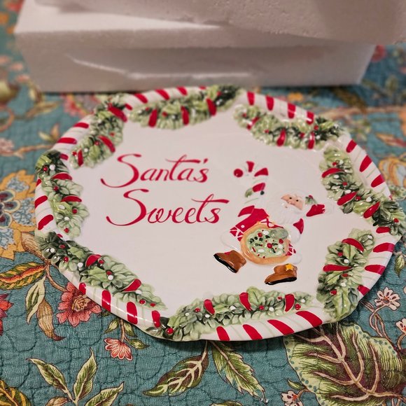 Fitz and Floyd Christmas Cookie Platter - Picture 4 of 6